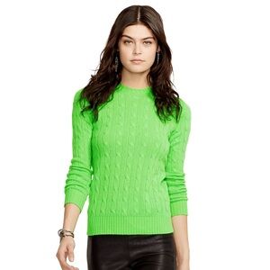 Ralph Lauren | Vintage Green Cable Knit Sweater